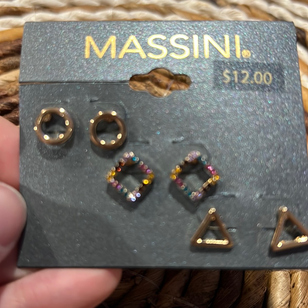 315 Massini Trio Earrings Set- New - Lot 677 8$